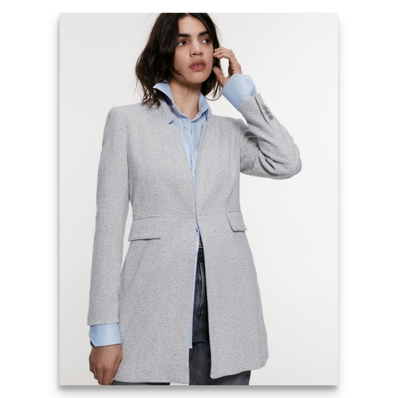 inverted lapel coat